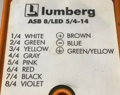 USED LUMBERG ASB 8 LED 5 4 14