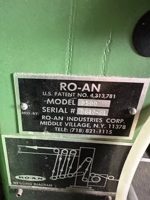 2001 RO-AN POLYSTAR 9500  56-T SPLIT ROLL Bag Machines, sideweld | Mark One Machinery (44)