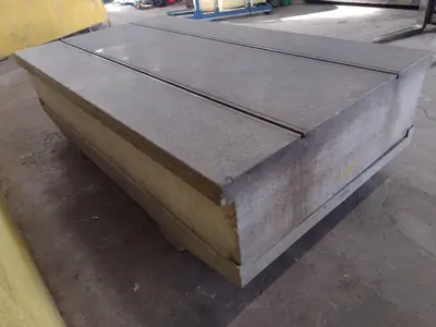 108" X 60" X 18 GREY GRANIT 2 LIP T-SLOTTED SURFACE PLATE: STOCK 17377