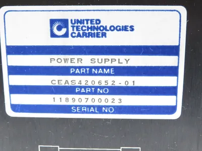 USED CARRIER CEAS420652-01 POWER SUPPLY MODULE 250VAC AVAILABLE CEAS42065201