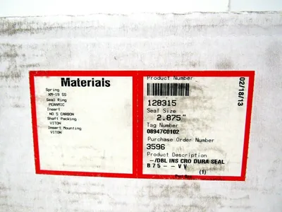 NEW FLOWSERVE 128315 MECHANICAL SEAL -/DBL INS CRO DURASEAL 2.875"