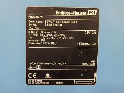 USED ENDRESS+HAUSER 50W3F-UL0A1A10B7AA