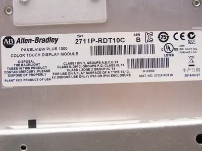 Allen Bradley 2711PC-T10C4D1 HMI PanelView Plus 1000 10.4" Operator Touch Panel