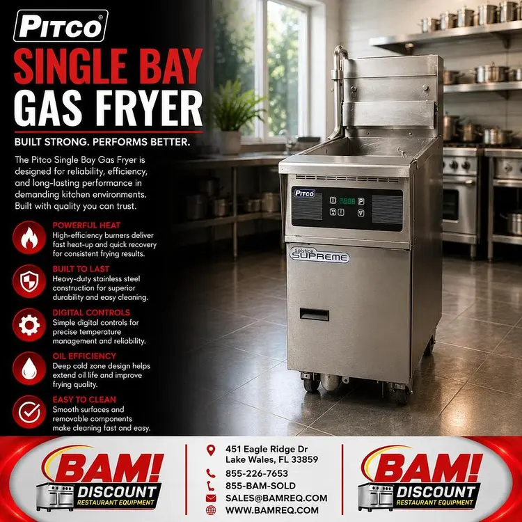 Used PITCO SFSSH55 Cookers / Coolers / Fryers Florida US | BAM Discount Restaurant Equipment #1370542