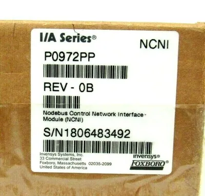 NEW INVENSYS FOXBORO P0972PP INTERFACE MODULE REV.0B