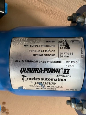 1/2" -150# Jamesbury Ball Valve Air Operated Stainless Unused
