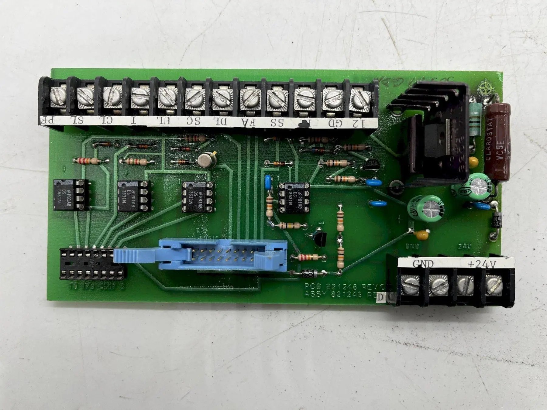 PCB 821248 REV C CINCINNATI INC ASSY 821249 REV D STOCK #16117