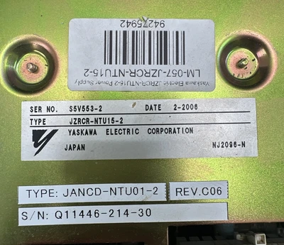 USED Yaskawa Electric JZRCR-NTU15-2