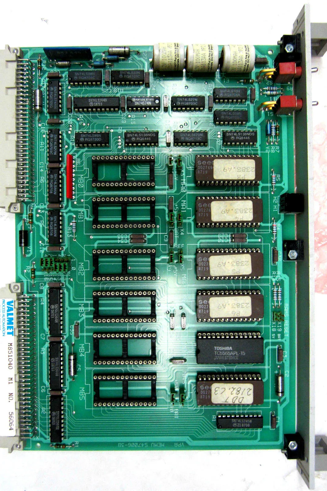 USED VALMET PROCESS AUTOMATION M851040 RAM MODULE