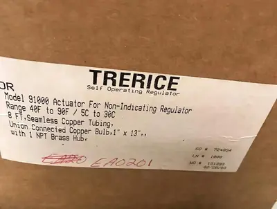 Used TRERICE 91000 Parts (Hydraulics and Pneumatics) | Surplus Asset Holdings #1227034