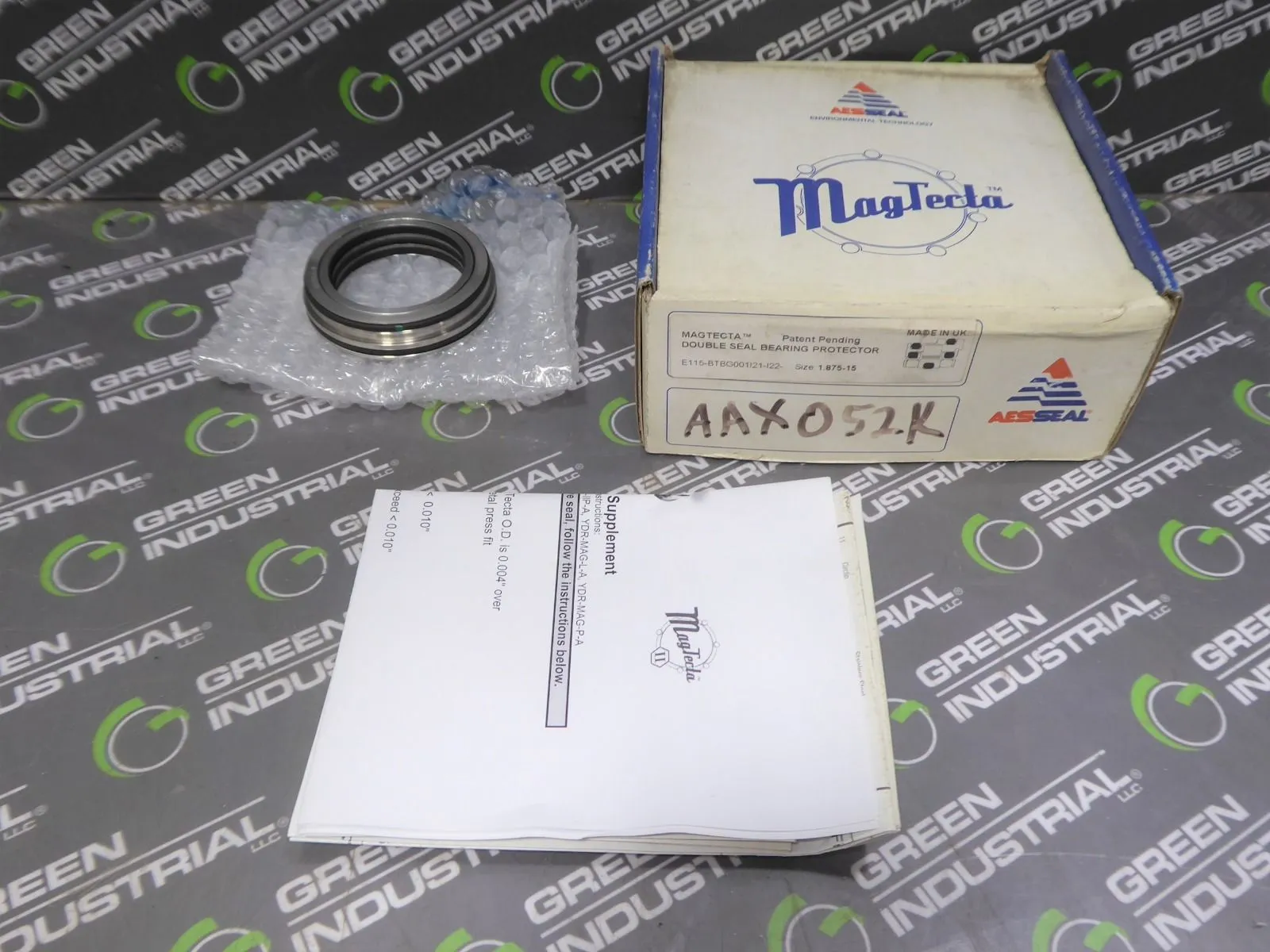 AES Seal E115-BTBG001I21-I22 Magtecta Double Seal Bearing Protector 1-7/8" New NIB