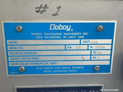 Used DOBOY STRATUS Flow Wrappers Illinois US | Aaron Equipment #84269