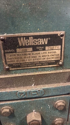 WELLSAW 58B Horizontal Band Saws | Global Machine Brokers, LLC (8)