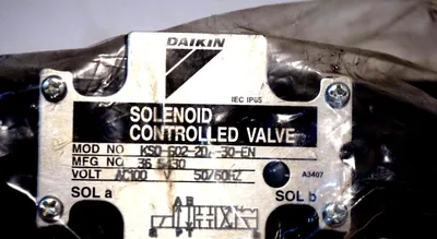 NEW DAIKIN KS0-602-20A-30-EN SOLENOID CONTROLLED VALVE KS060220A30EN