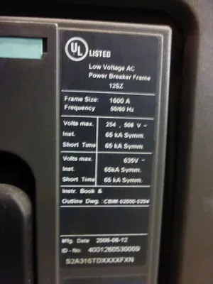 4000 Amp Siemens WL Switchgear, 7 Section, 4000/1600A Breakers,