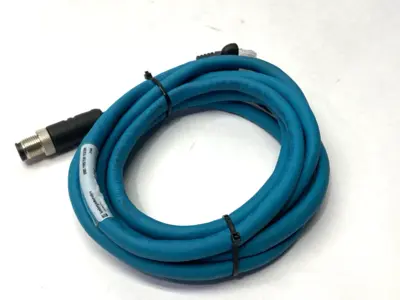 USED LUMBERG AUTOMATION ETHERNET CORDSET M12M TO RJ45M 900004148