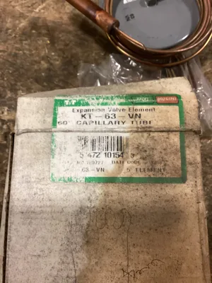 Sporlan KT-63-VN Expansion Valve Thermostatic Replacement Element -NIB