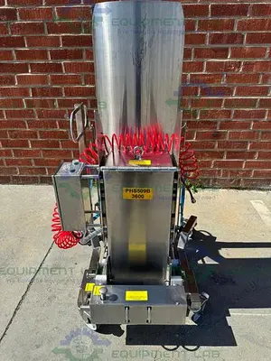 USED PALAMATIC PALPHARMA TIP AIR OPERATED PORTABLE DRUM TILTER / LIFT SWL 100 KG