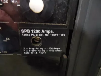 Westinghouse SPB65 Pow-R-Breaker 1600A Frame 1200A Trip Pow-R Trip 7 Used