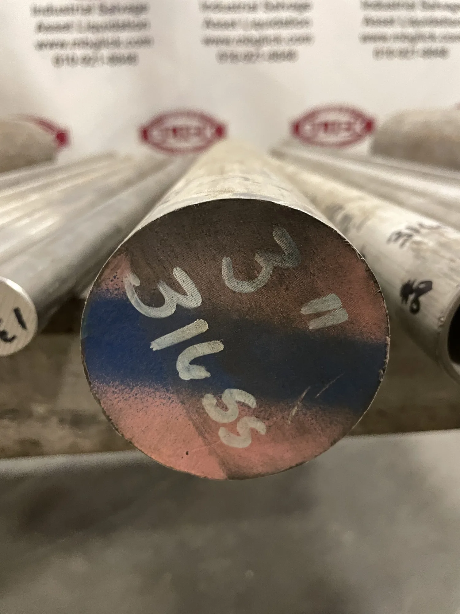 3” x 19-3/4” Solid 316 Stainless Steel Rod/Round Bar Stock