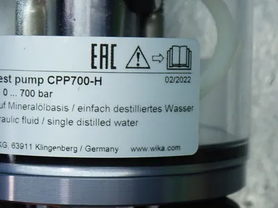 Used WIKIA CPP700H Calibration Equipment Ohio US | HGR 24 #896782