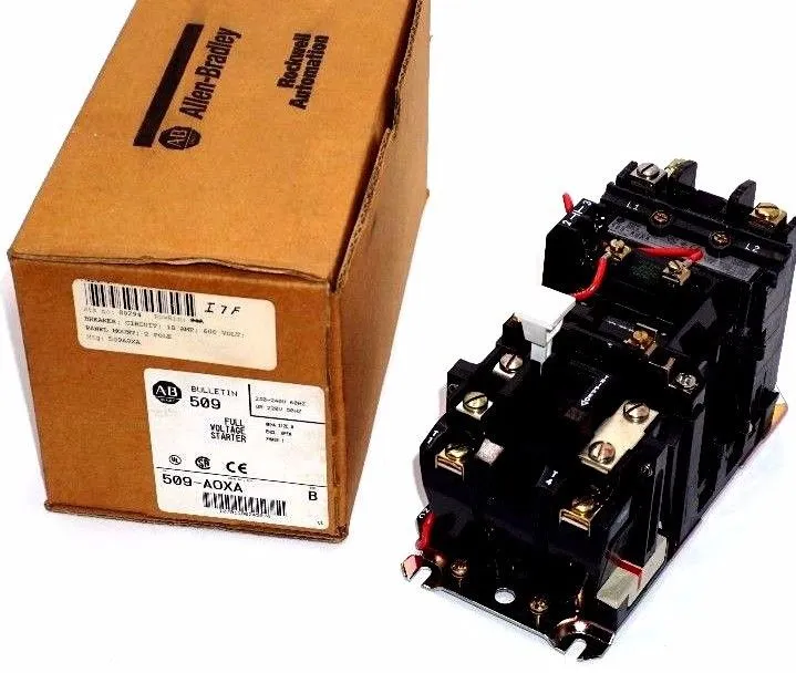 NEW ALLEN BRADLEY 509-A0XA SER. B FULL VOLTAGE SIZE 1 STARTER 509A0XA