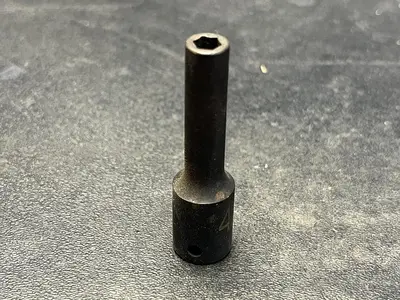 MATCO Tools "ADV" ADP4.5M6V, 1/4" Drive 4.5mm. 6Pt. Impact Socket, 2" Deep