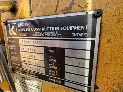 Used 1996 LIFTKING LK6P44 Misc Forklifts British Columbia CA | Lenmark #408935