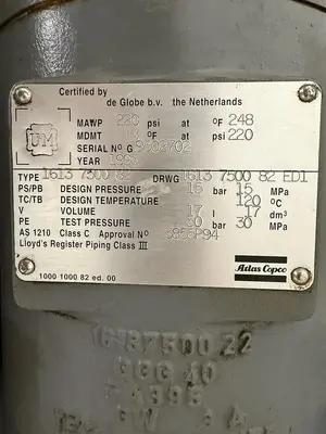 USED 1996 ATLAS COPCO GA18