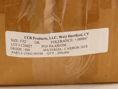 CCR Products 13942-00546 Precision Carbon 1018 Steel Balls 24lbs Grade 500