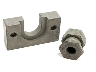 USED MISUMI FLOATING JOINT CYLINDER CONNECTOR & HOLDER SET