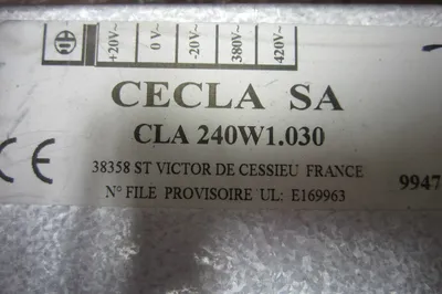 NEW CECLA SA CLA-240W1.030 POWER SUPPLY CLA240W1030
