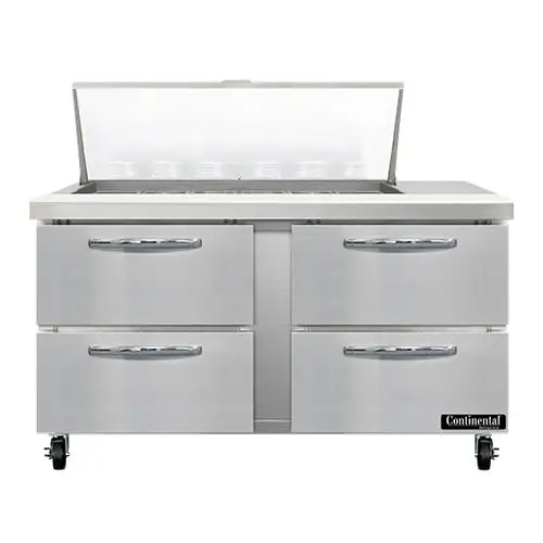 Continental SW60N18M-D 60" Sandwich/salad Prep Table W/ Refrigerated Base, 115v