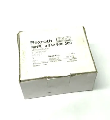 New | in-Stock Bosch Rexroth Pneumatic Damping Stop Gate VE 2 NO HARDWARE Pneumatic Cylinders Michigan US | Maverick Industrial Sales #1424612