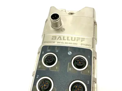 Used Balluff IO-Link Networking Junction Hub Module M12 BNI IOL-302-002-Z042 PLC Input & Output Michigan US | Maverick Industrial Sales #1392877