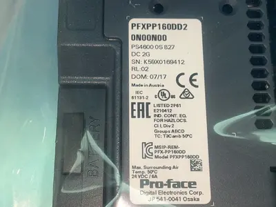 New | in-Stock PROFACE PFXPP160DD20N00N00 Automation Control (HMI) Ohio US | HGR 24 #1419553