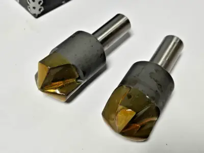 Schrillo 1-1/4" High Speed Steel Countersink 120 Degree 1/2 #1040 USA Lot of 2