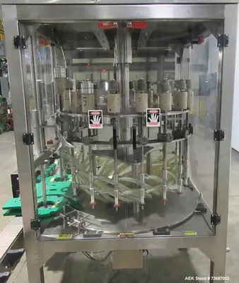 Used KAPSALL FA-R-18E Overflow Pressure Gravity Liquid Fillers Illinois US | Aaron Equipment #1303760