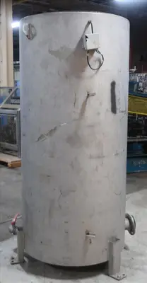 SPC8687  Tank 350 gallon vertical tank, Stainless Steel, flat