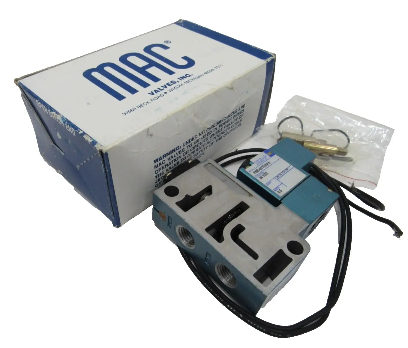 NEW MAC VALVES 914B-PM-611RA SOLENOID VALVE 24VDC 914BPM611RA