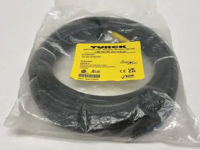 NEW TURCK FLEXLIFE SINGLE ENDED CABLE M8 FEMALE U2516-7
