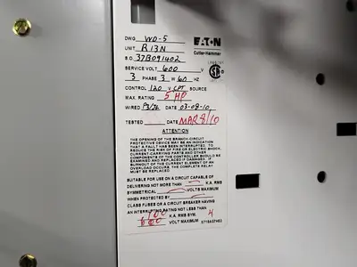 Used EATON SVX004A1-5A4N1 Switchgears British Columbia CA | Lenmark #240107
