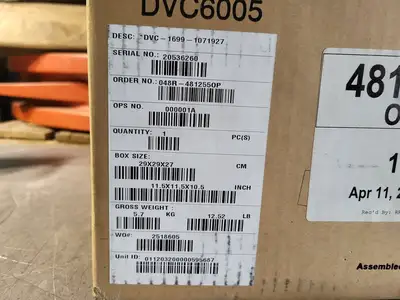 NEW 2012 FISHER DVC6005