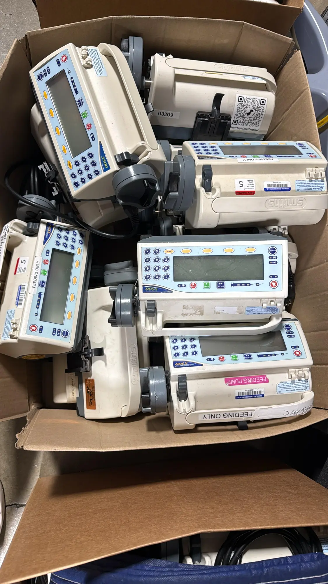 Used Smiths Medical Smiths Medical Medfusion 3500 Syringe Infusion Pumps (Bulk Lot of 80 Units) Syringe Pumps Texas US | PT Medical Technologies #1539546