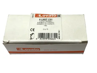 New | in-Stock Lovato Contact Element 22mm BOX OF 10 Terminal Blocks Michigan US | Maverick Industrial Sales #1398429