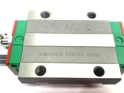 USED HIWIN LINEAR GUIDEWAY BLOCK AND RAIL, 1-BLOCK, 290MM RAIL