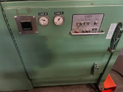 USED ALLOYD INTERMITTENT MOTION HAND LOAD BLISTER SEALER, MODEL 18S CBE 1216,   12" X 16 18S CBE 1216