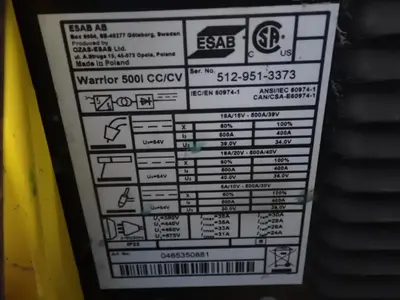 Used ESAB MIG 5000I Welding Machinery (Other) Ohio US | HGR 24 #1048300