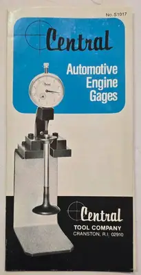 G - Central Tool Company Automotive Engine Gauge Set in Case