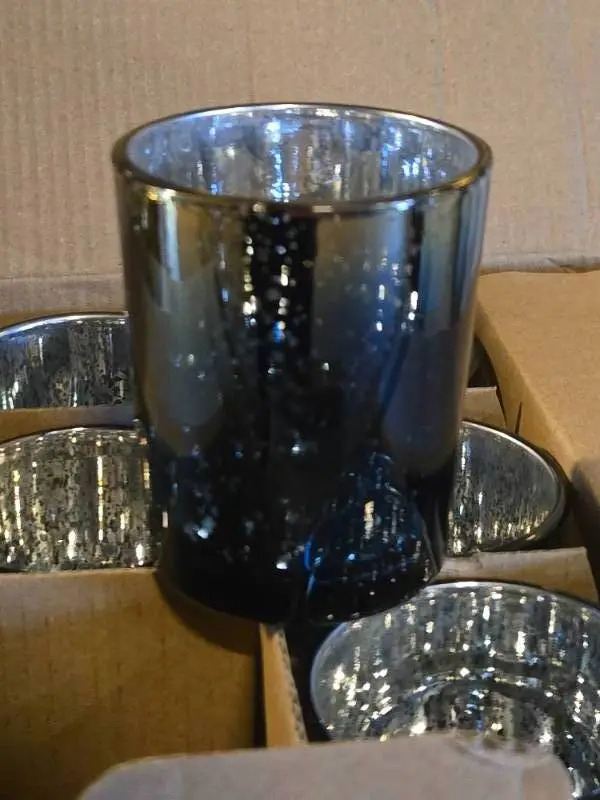 Lot of (12) Mercury Glass Tea Light / Votive Candleholder by Volens